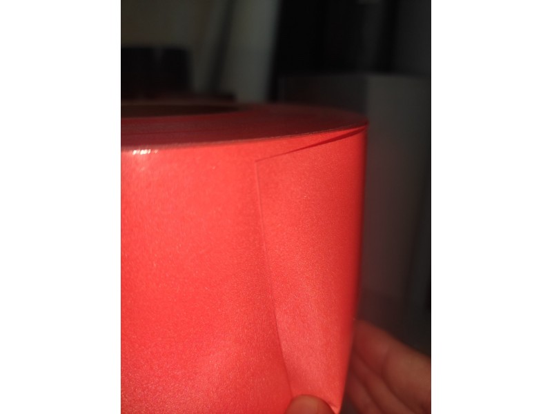 Fluorescent reflective vinyl for cloth orange 1 m